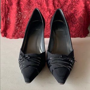 Stuart Weitzman point toe black Dress Heels